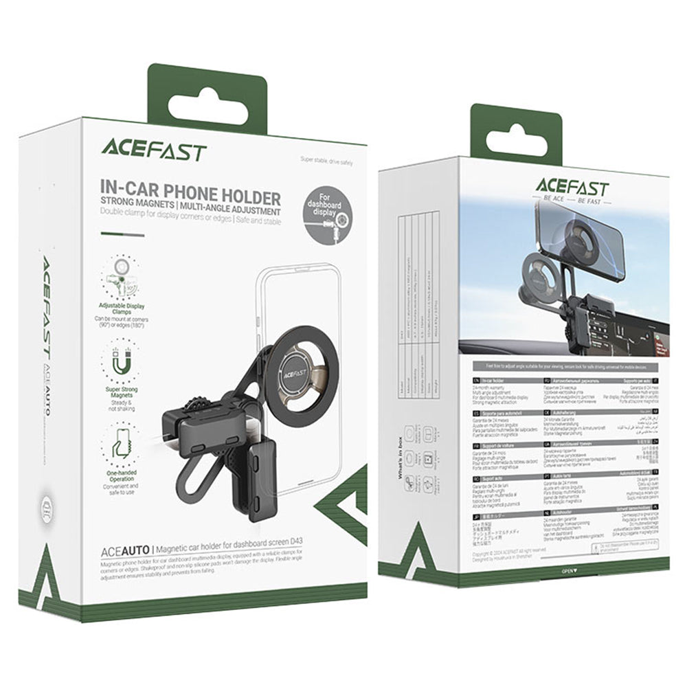 Supporto Auto Magnetico Acefast D43, Universale, Nero