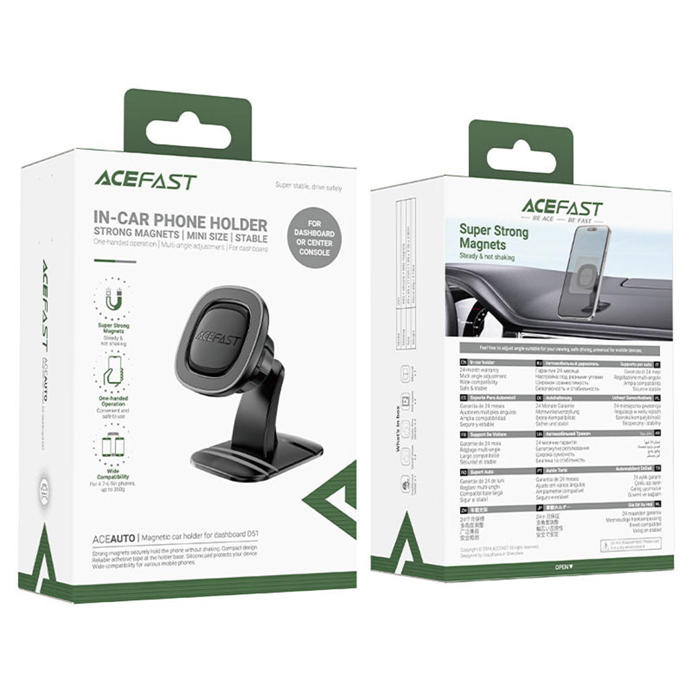 Supporto Auto Magnetico Acefast D51, Universale, Nero