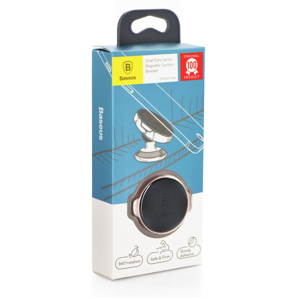Supporto Auto Magnetico Baseus Small Ears Bracket, Universale, Nero SUER-B01