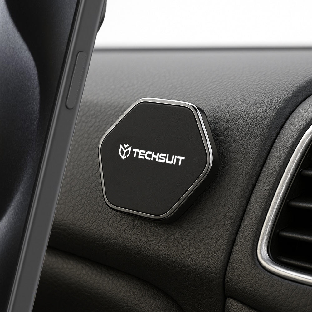 Supporto Auto Magnetico Techsuit HOLD210-C, Universale, Nero