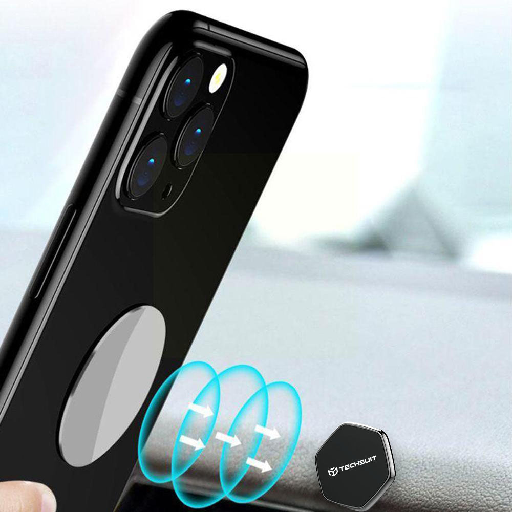 Supporto Auto Magnetico Techsuit HOLD210-C, Universale, Nero