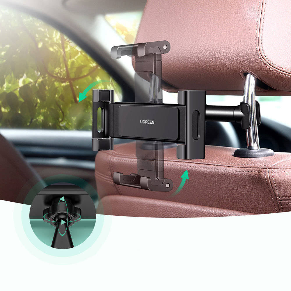 Supporto Auto per Poggiatesta UGREEN LP160 (60108) per Telefono / Tablet, 4.7inch - 12.9inch, Nero
