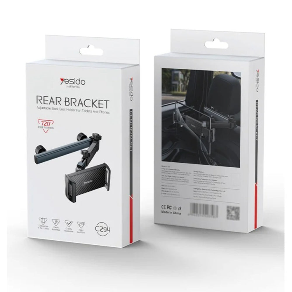 Supporto Auto Poggiatesta Yesido C294 per Telefono / Tablet, 4.7inch - 13inch, Nero