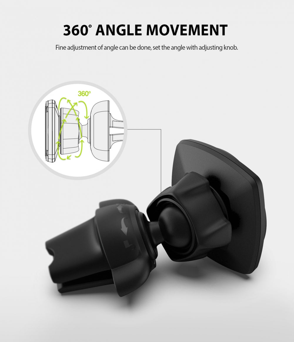 Supporto Auto Magnetico Ringke Power Clip, Universale, Nero