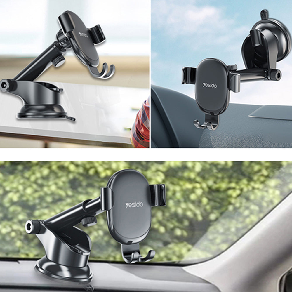 Supporto Auto Yesido C120, 4inch - 6.5inch, Nero