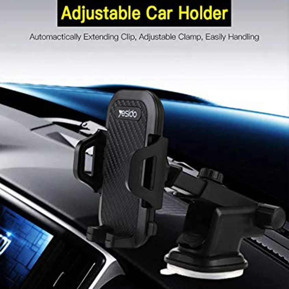 Supporto Auto Yesido C23, 3.8inch - 6.4inch, Nero
