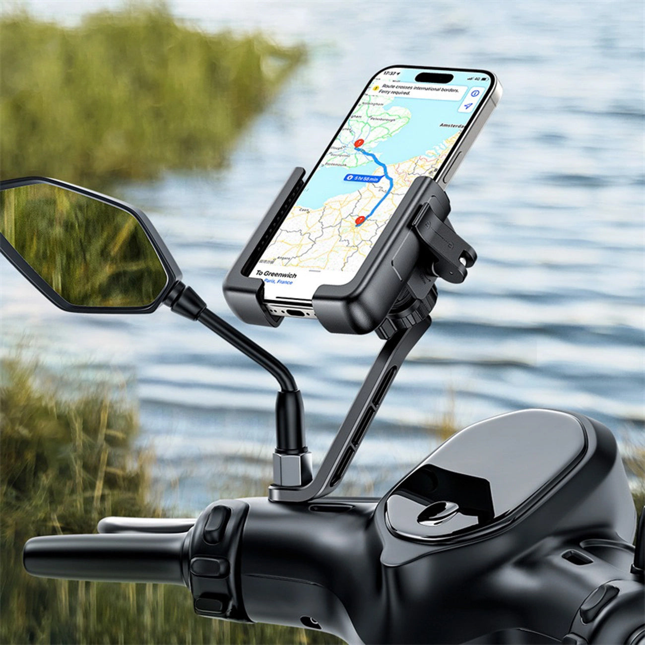 Supporto Bicicletta Motocicletta Baseus GoTrip, 5.7inch - 7.2inch, Nero C40572301111-01