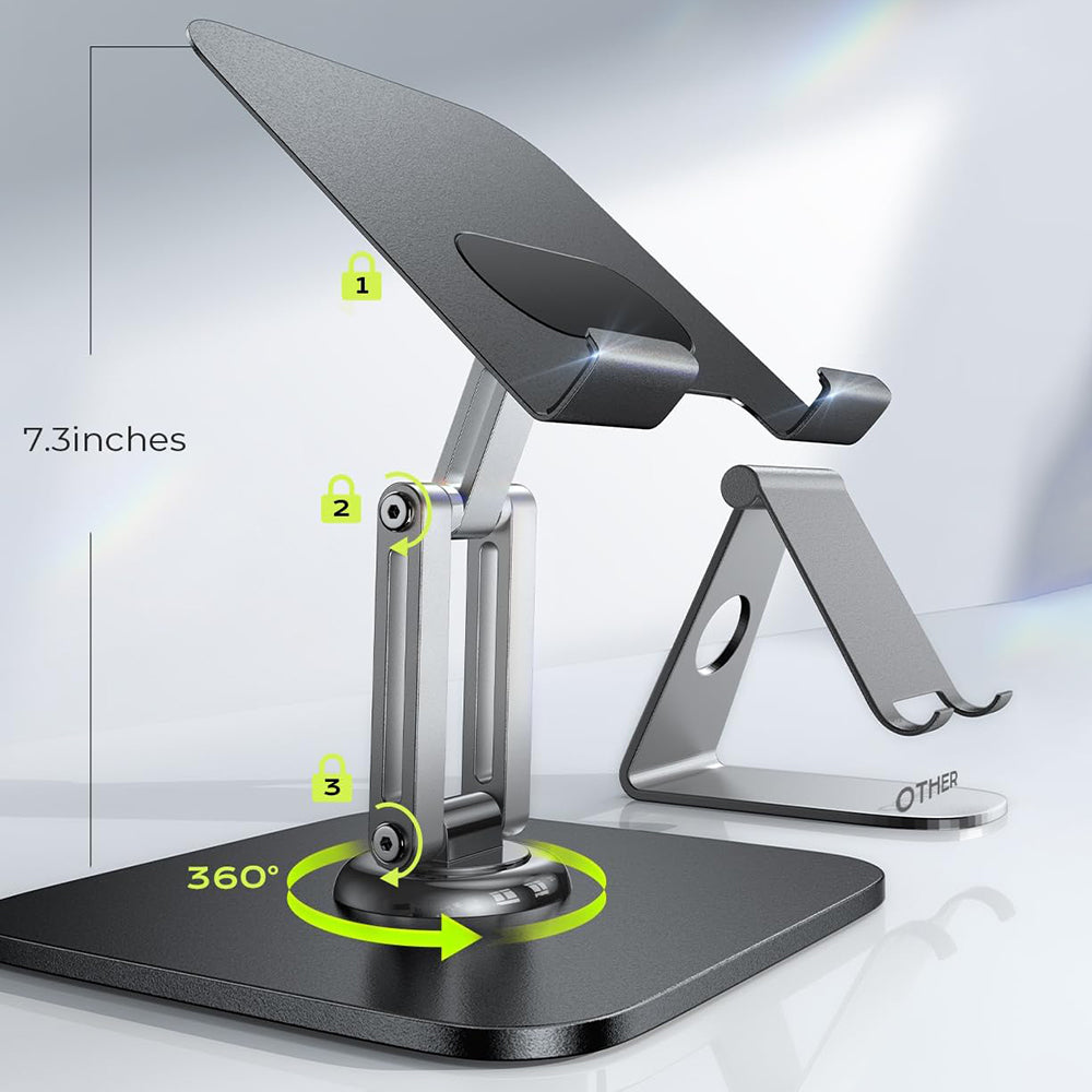 Supporto da scrivania Lisen Q18 per Telefono / Tablet, 4.7inch - 12.9inch, Nero YL0423120002