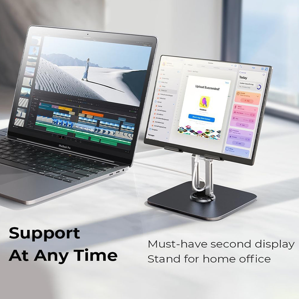 Supporto da scrivania Lisen Q18 per Telefono / Tablet, 4.7inch - 12.9inch, Nero YL0423120002