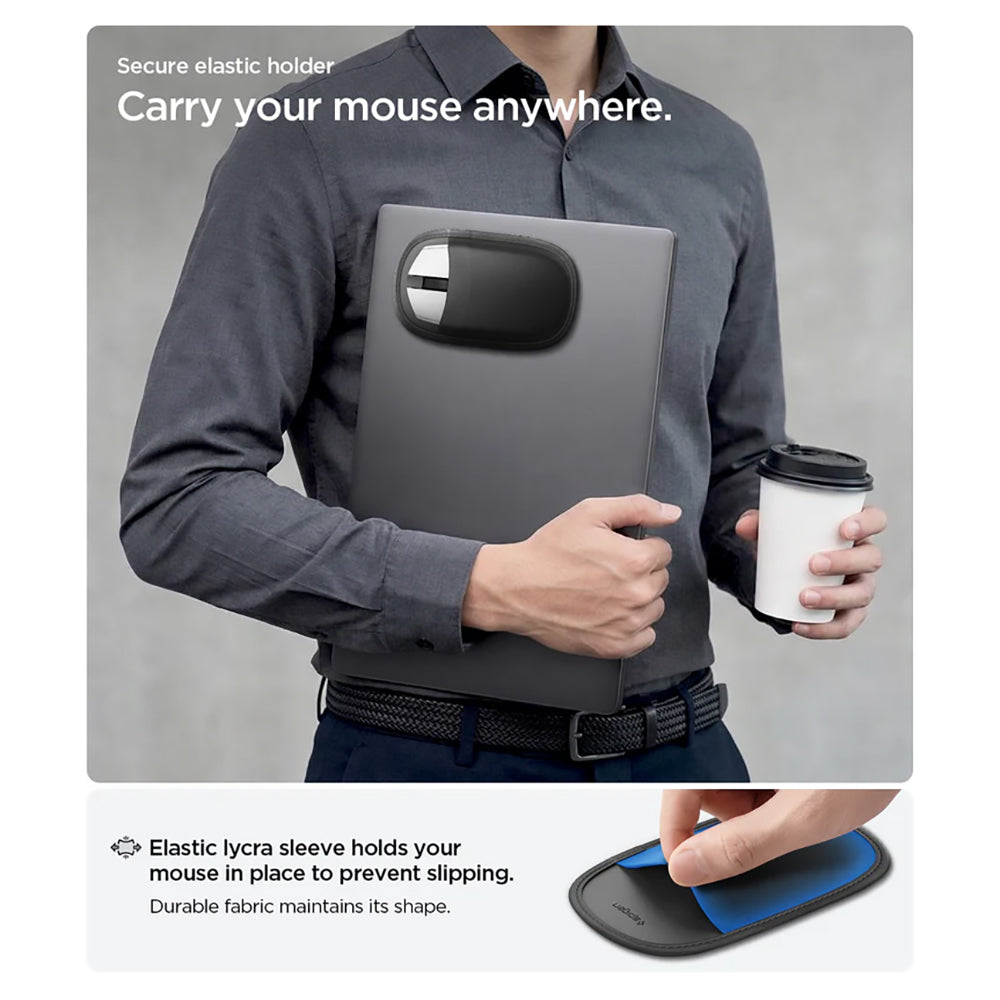 Supporto Mouse Spigen LD220, Nero APP11227