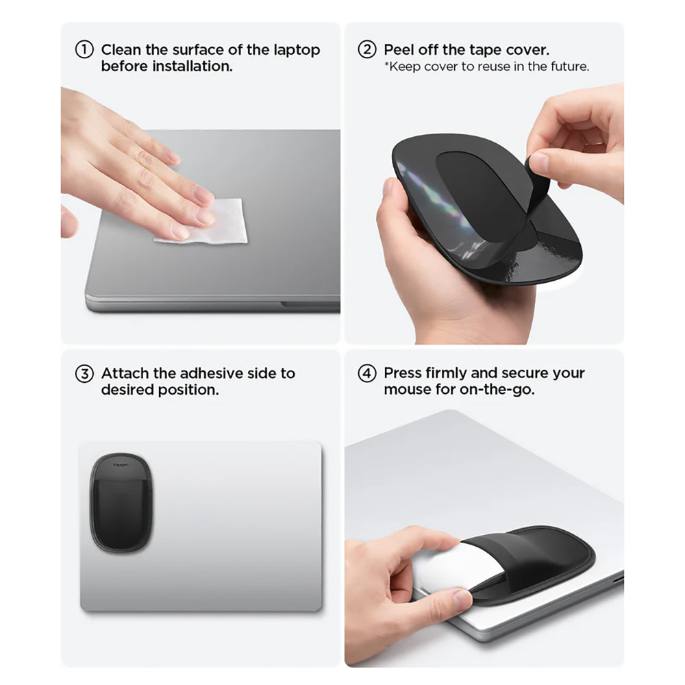 Supporto Mouse Spigen LD220, Nero APP11227