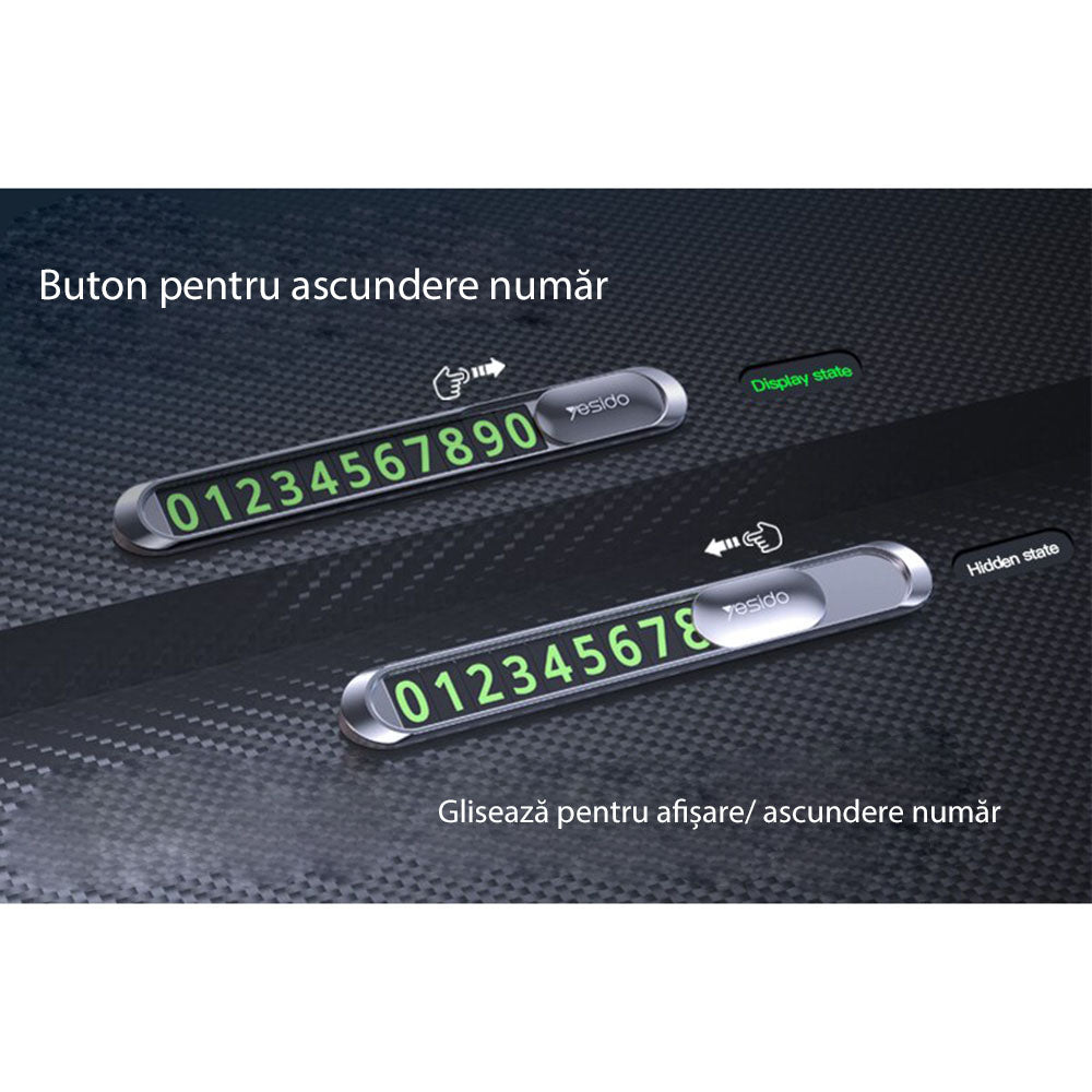 Supporto per Numero di Telefono Auto Yesido C88