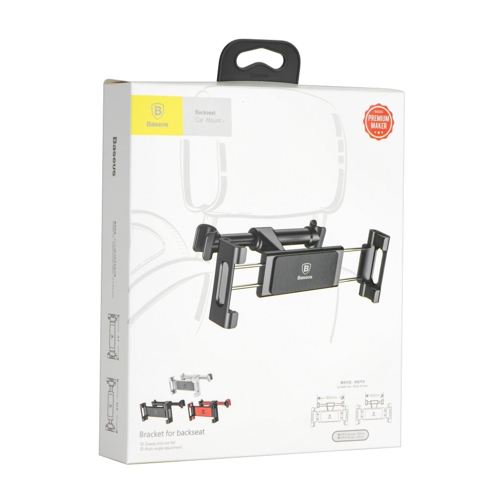 Supporto Auto Poggiatesta Baseus BackSeat per Telefono / Tablet, 4.7inch - 12.9inch, Nero SUHZ-01