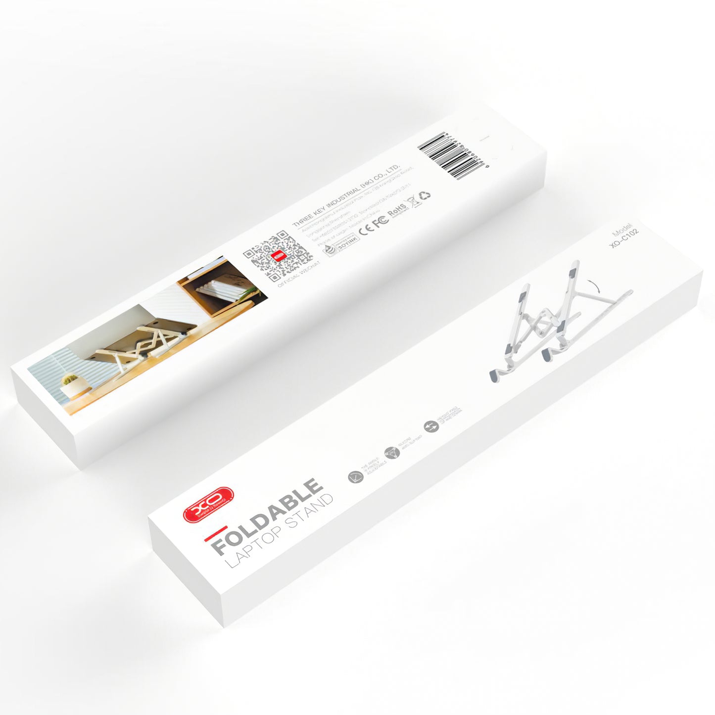 XO Design C102 Supporto per laptop da max.17 pollici, bianco