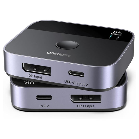 Switch Video DisplayPort / USB-C UGREEN 65878, Nero