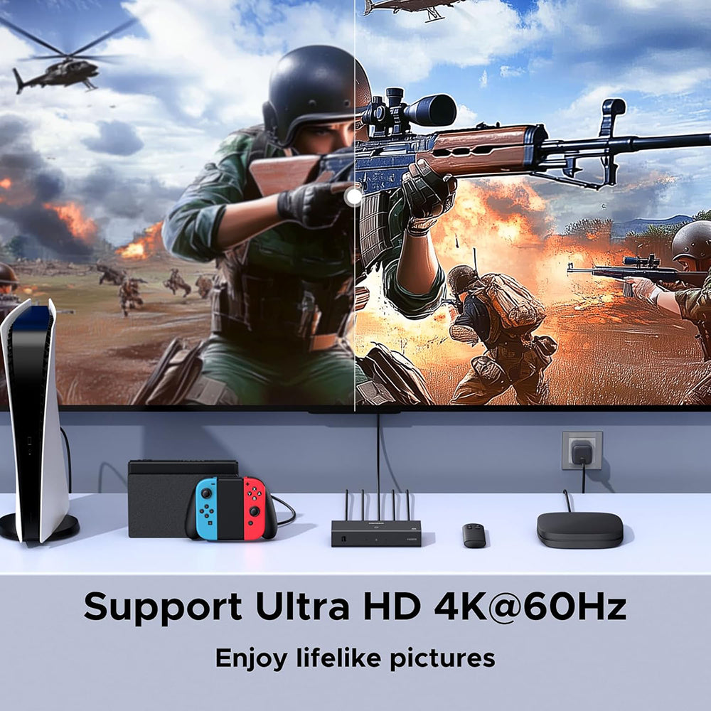 Switch Video HDMI UGREEN AW504 (55857), Nero