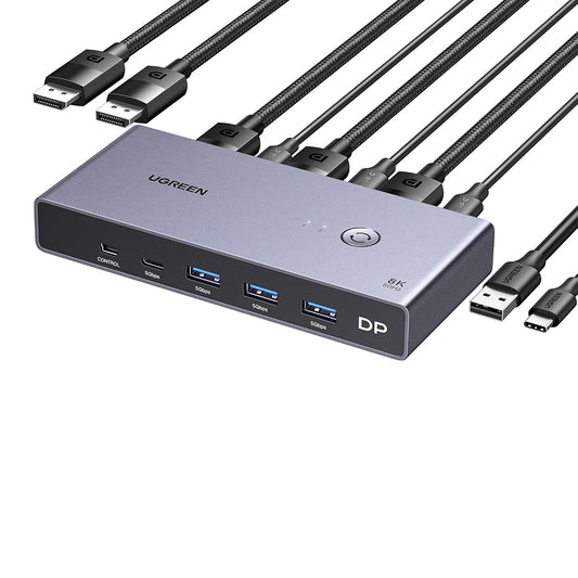 Switch Video DisplayPort UGREEN CM695 (25962), Nero