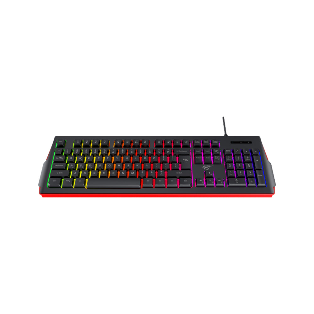 Tastiera Gaming Cablata USB HAVIT KB866L, RGB, 1.4m, Nera Rossa