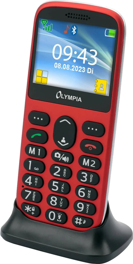 Telefono Cellulare Olympia Sun Komfort Dual SIM, Rosso 2223