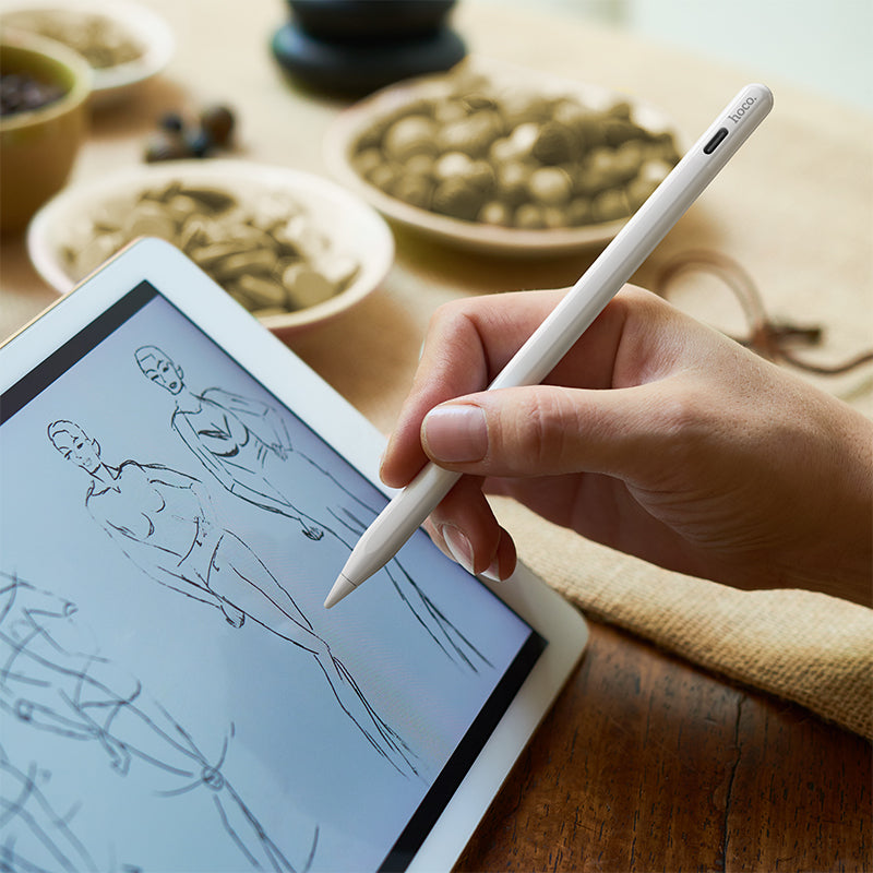 Touch Pen HOCO GM113 per Apple iPad, Versione Attiva, Bianco