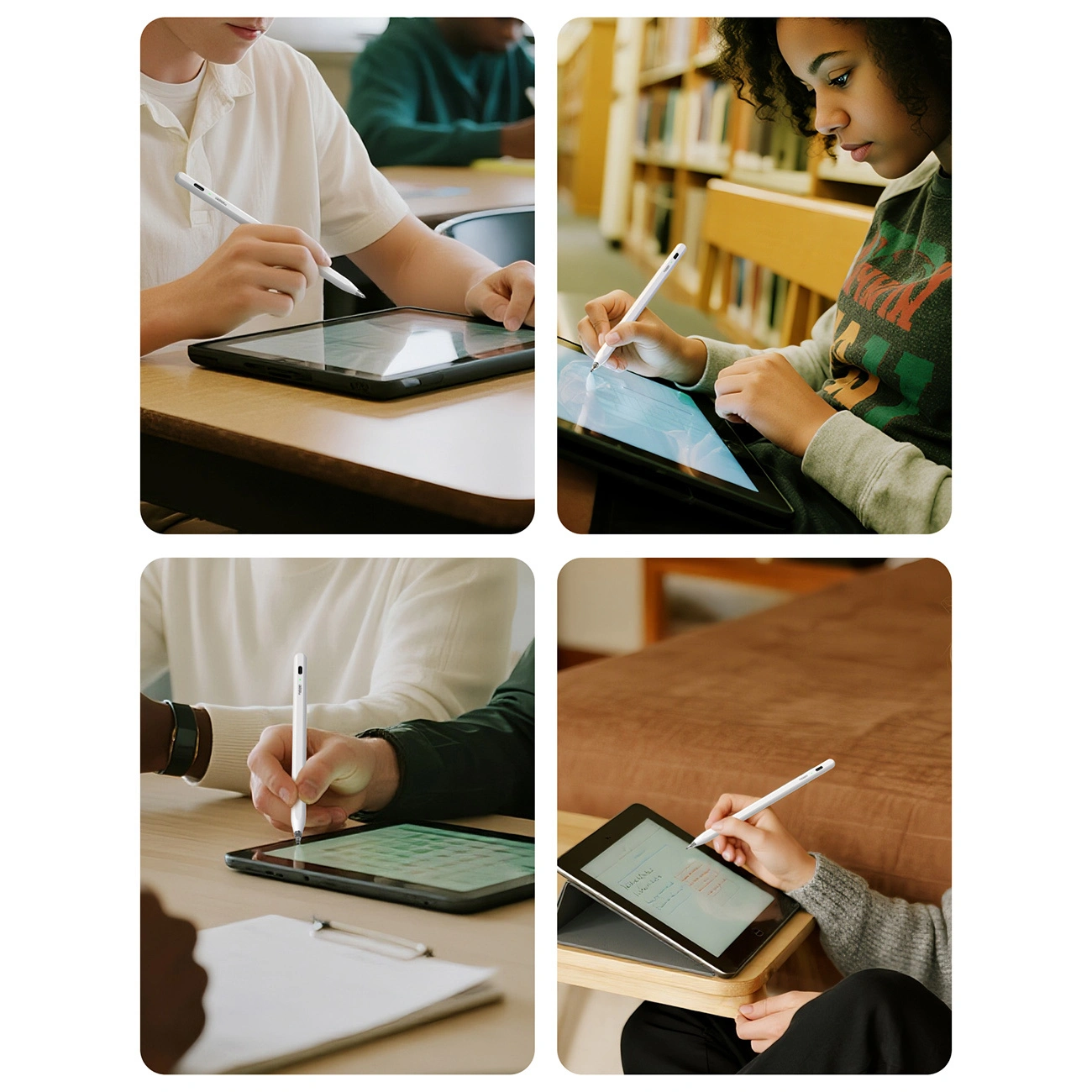 Touch Pen Metapen Air8 Pro per Apple iPad, Versione Attiva, Bianco ME-APP172