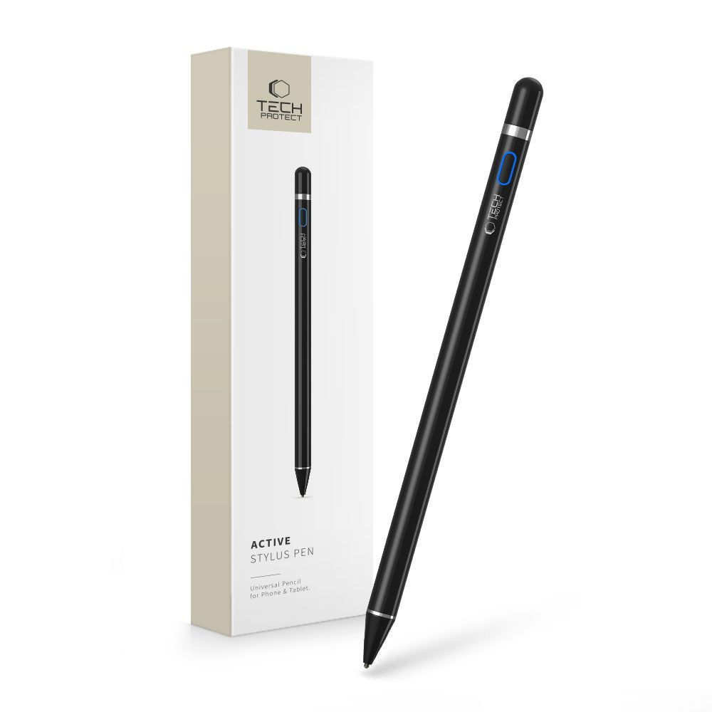 Touch Pen Tech-Protect per Apple iPad, Versione Attiva, Nero