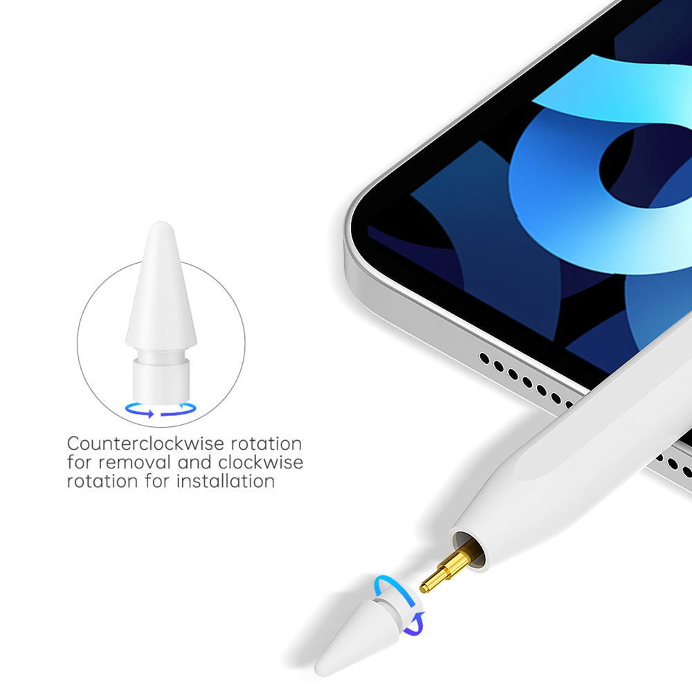 Touch Pen Techsuit V15 per Apple iPad, Versione Attiva, Bianco