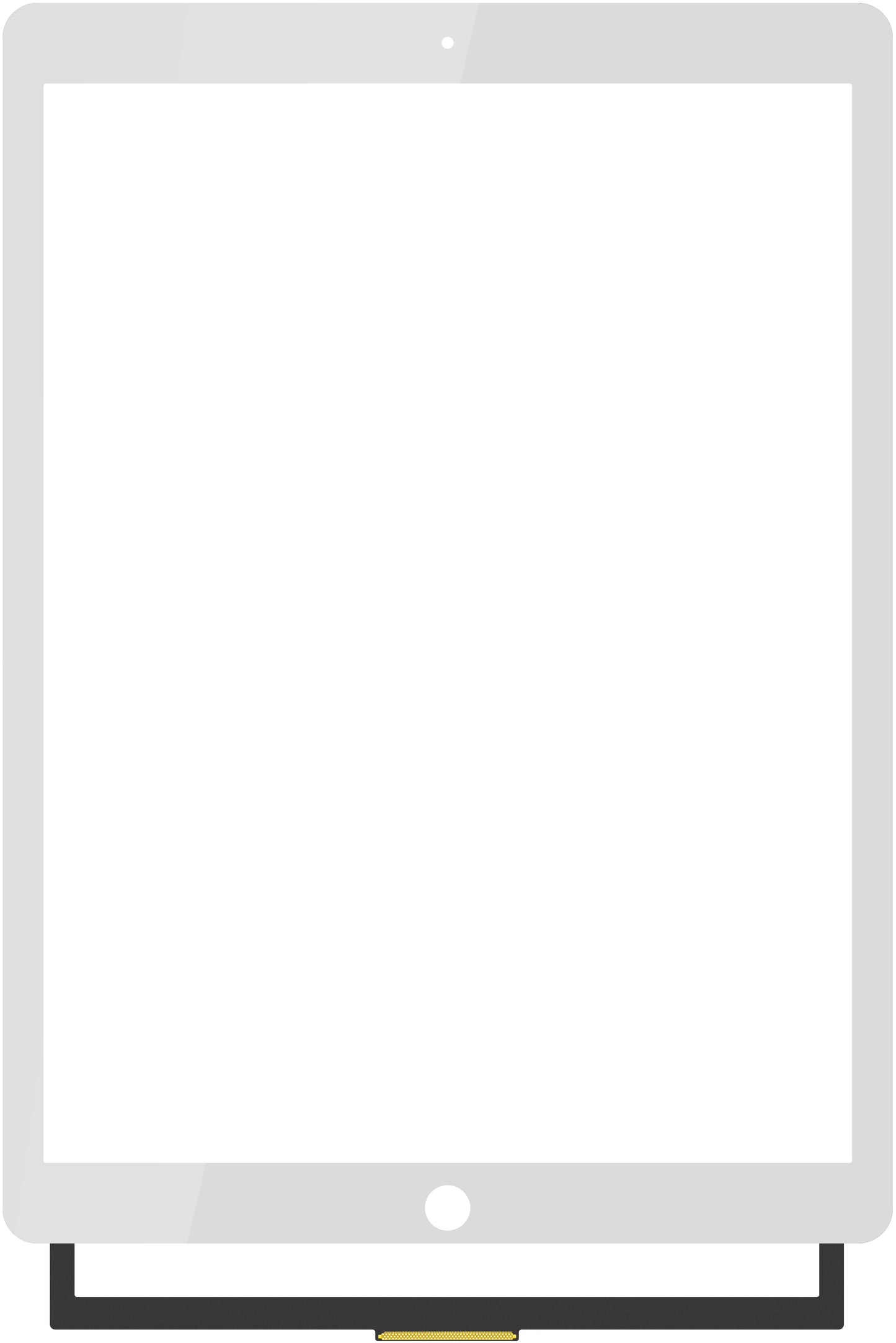 Touchscreen Forward Guard OCA per Apple iPad Pro 12.9 (2017), Bianco