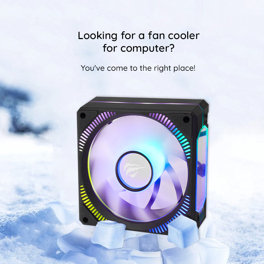 Ventilatore HAVIT F2096, RGB, 1800RPM, 30dB, 3W, Nero
