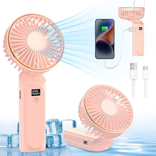 Ventilatore Portatile Techsuit M12, Rosa