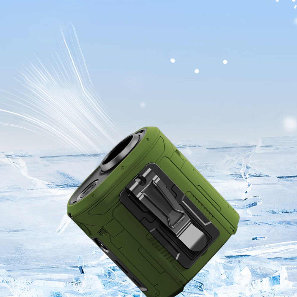 Ventilatore Portatile Techsuit Z14 con batteria esterna 5000mAh, Arancione