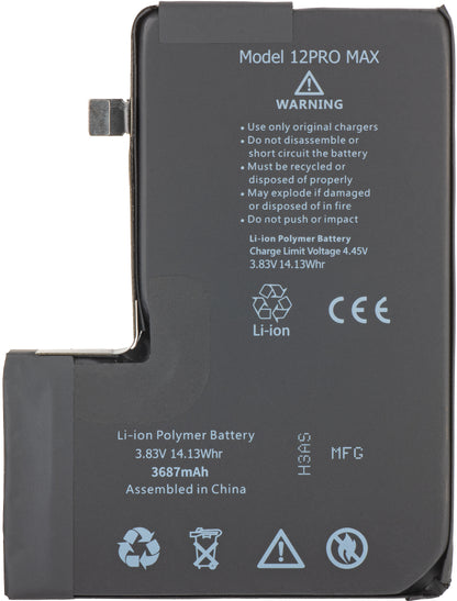 Batteria Apple iPhone 12 Pro Max con integrazione Flex Band BMS (senza contatti da saldare) 