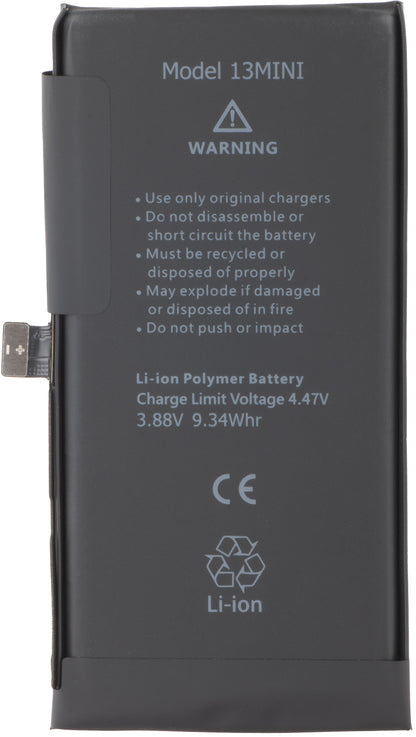 Batteria per Apple iPhone 13 mini con integrazione BMS Flex Band (non è necessario saldare i contatti) 