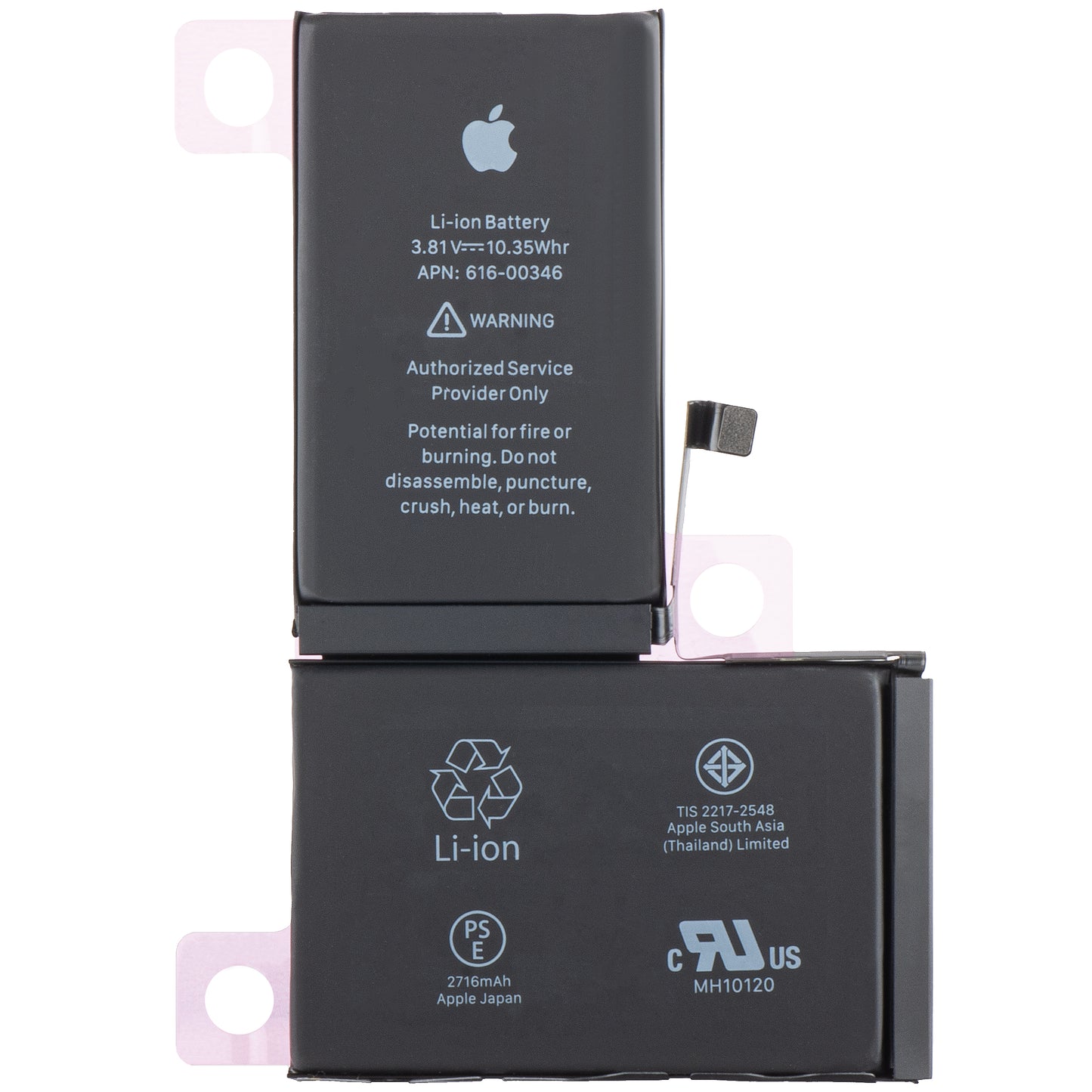 Batteria Apple iPhone X, Service Pack 616-00346 