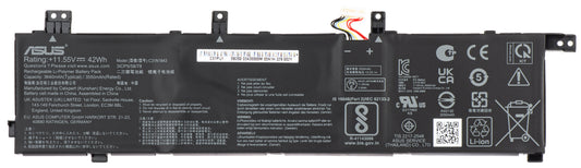 Batteria Asus X532 BATT / COS POLY / C31N1843, 3640mAh, Service Pack 0B200-03430000