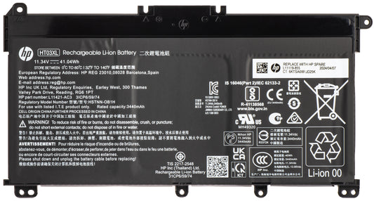 Batteria HP HT03041XL-PR+PL, 3600mAh, 41Wh, 3 celle, Service Pack L11119-855 