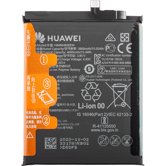 Batteria Honor 30S / Huawei nova 7 SE / nova 7 5G / P40 lite 5G, HB466483EEW, Service Pack 02353SUU 