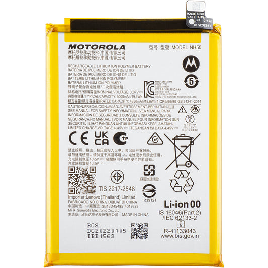 Batteria Motorola Moto Moto E13 / G53 / E22s / E32 / G22, NH50, Service Pack SB18D45495