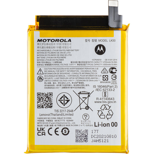 Batteria Motorola Moto Moto G60S, LK50, Service Pack SB18C77773 