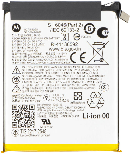 Batteria Motorola Razr 70, SM36, Service Pack SB18F01964