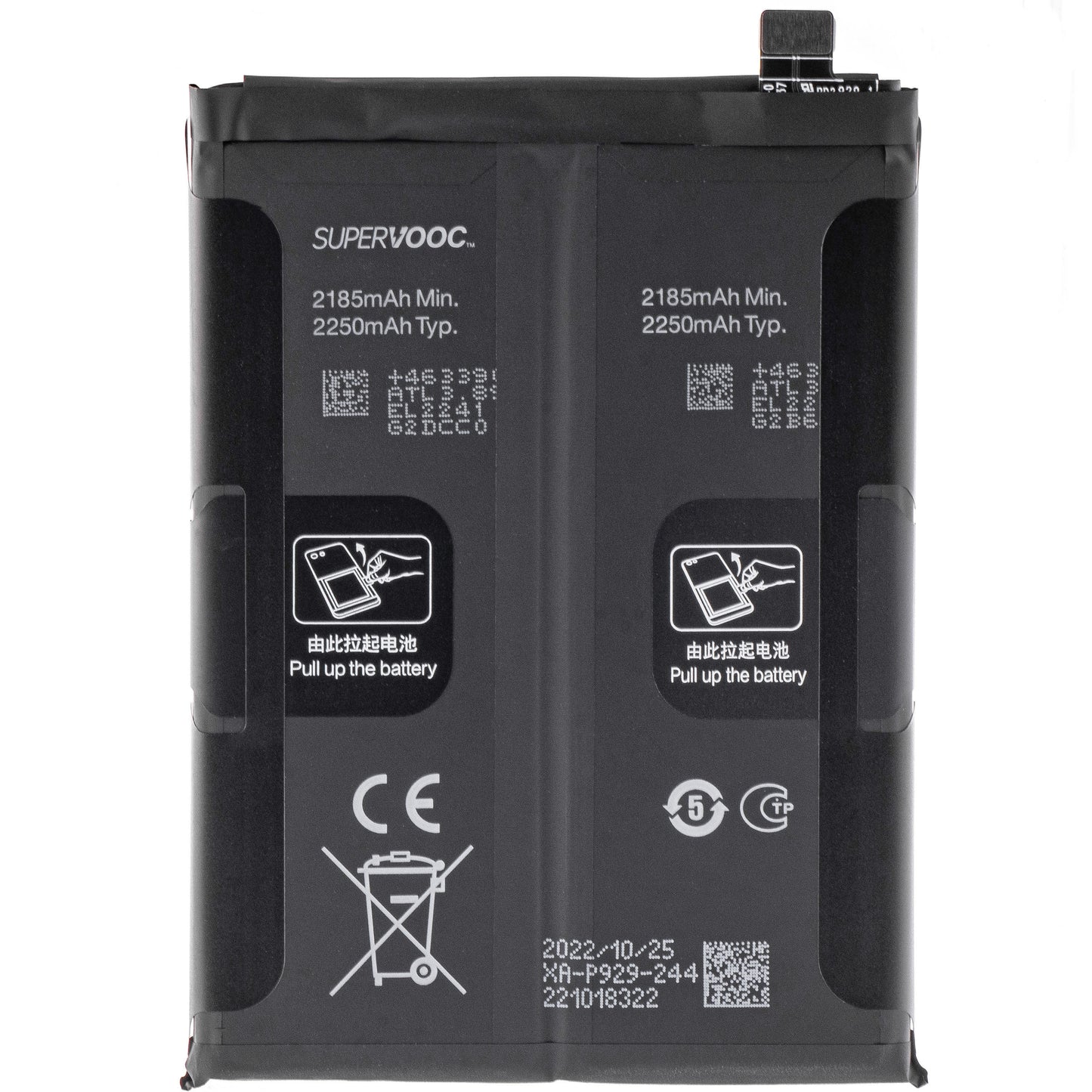 Batteria Oppo Reno8 Pro+ / Reno8 Pro, BLP929, Service Pack 4909927 