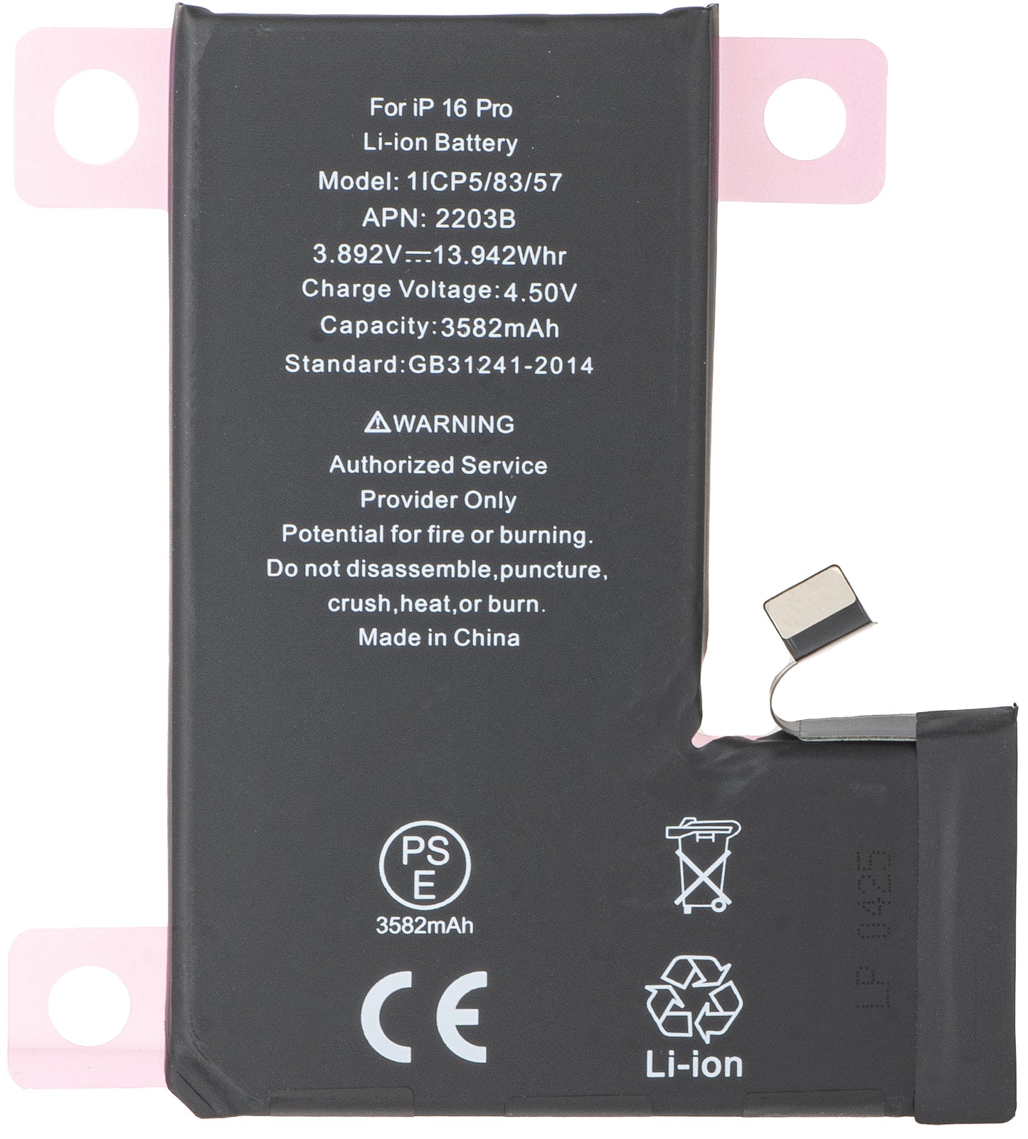 Batteria per Apple iPhone 16 Pro