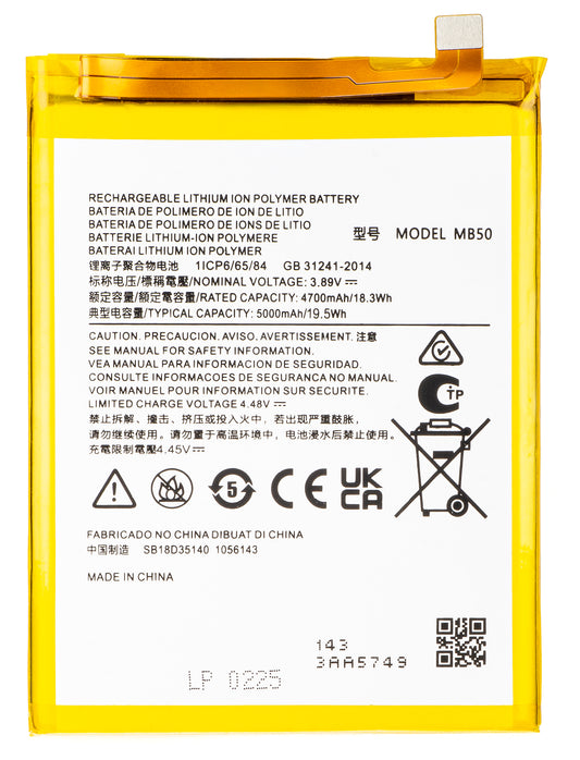 Batteria per Motorola Moto G200 5G, MB50