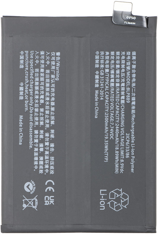 Batteria per Oppo Find X5 Pro, BLP889