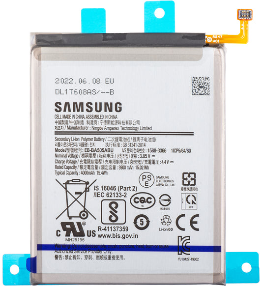 Batteria Samsung Galaxy A50s A507 / A30s A307 / A50 A505 / A30 A305, EB-BA505ABU, Service Pack GH82-21183A