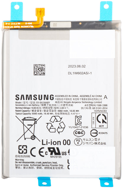 Batteria Samsung Galaxy A53 5G A536 / A33 5G A336, EB-BA336ABY, Service Pack GH82-28027A