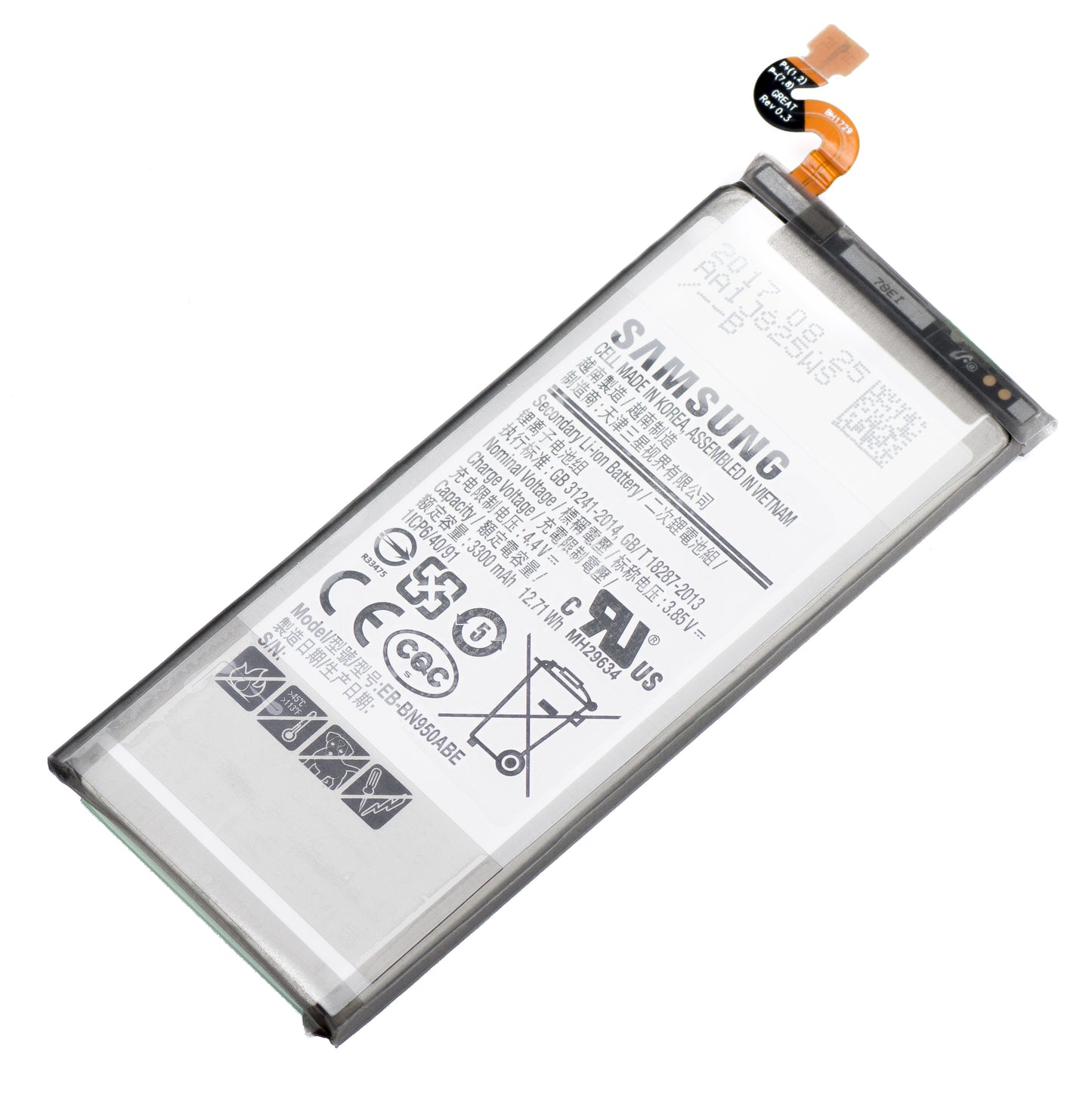 Batteria Samsung Galaxy Note 8 N950, EB-BN950ABE, Scambio