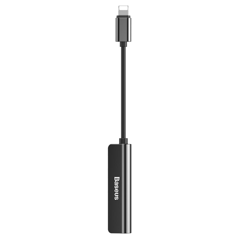 Adattatore Audio Lightning - Lightning / 3.5mm Baseus L52, Nero, Ricondizionato CALL52-01
