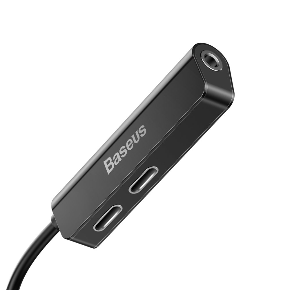 Adattatore Audio Lightning - Lightning / 3.5mm Baseus L52, Nero, Ricondizionato CALL52-01