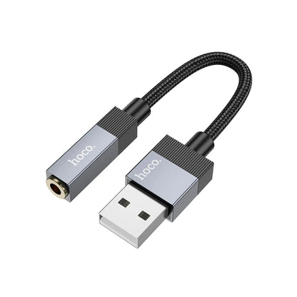 Adattatore Audio HOCO UPA32D, USB-A - 3.5mm, Nero